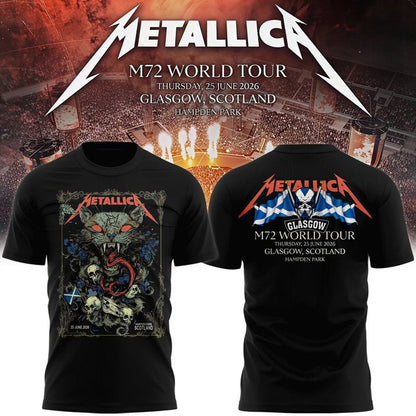 Metallica M72 World Tour Glasgow Special Edition T-Shirt