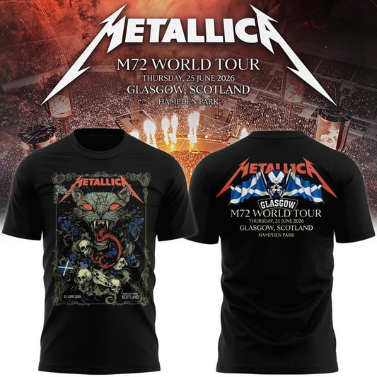 Metallica M72 World Tour Glasgow Special Edition T-Shirt