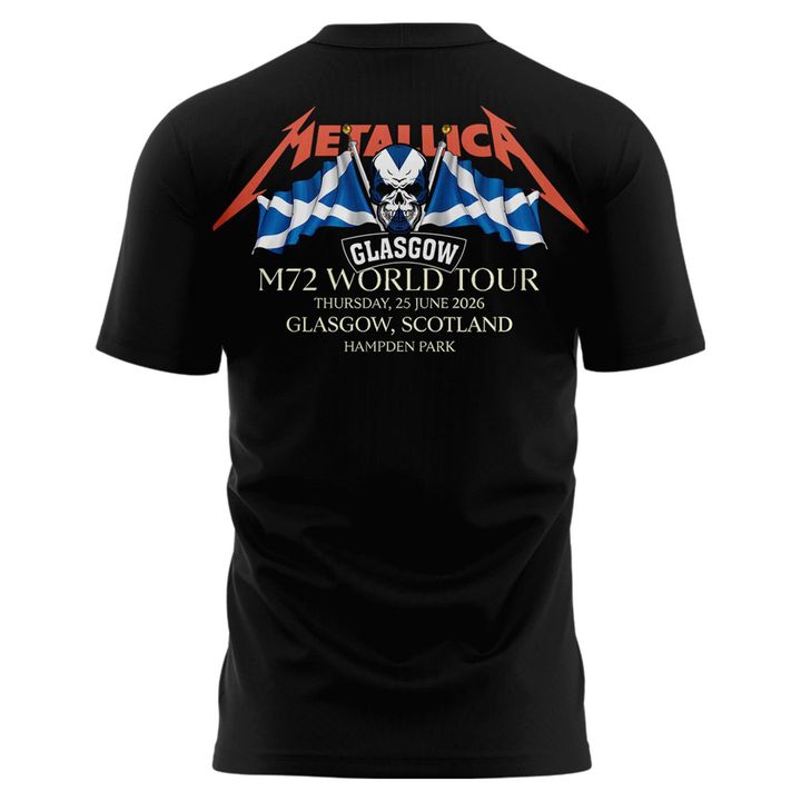 Metallica M72 World Tour Glasgow Special Edition T-Shirt