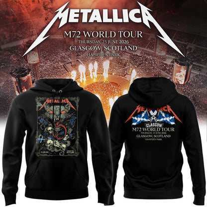 Metallica M72 World Tour Glasgow Special Edition Hoodie