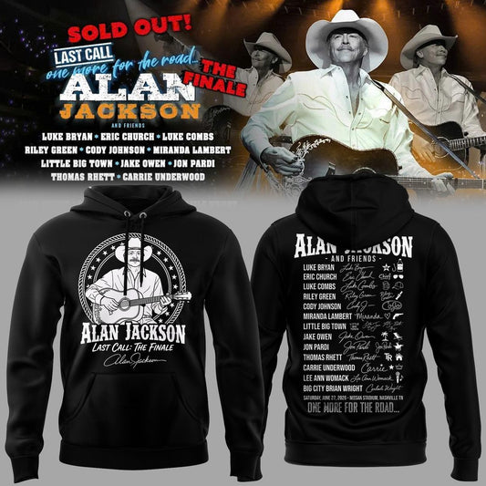 Exclusive Version Alan Jackson "Last Call... The Finale" Black Hoodie 2026