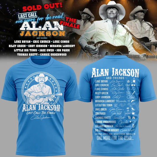 Exclusive Version 2026 Alan Jackson "Last Call... The Finale" Tshirt