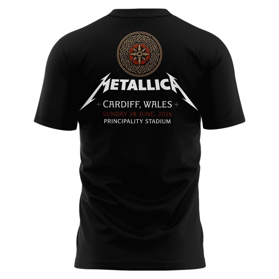 Metallica 2026 M72 World Tour Cardiff, Wales Limited Edition T-Shirt