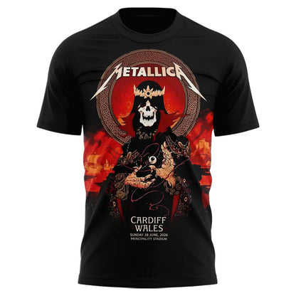 Metallica M72 World Tour Cardiff, Wales Limited Edition T-Shirt