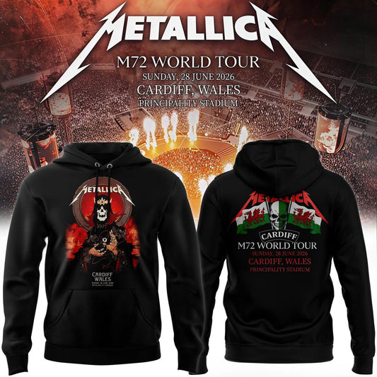 Metallica M72 World Tour Cardiff, Wales Limited Edition Hoodie