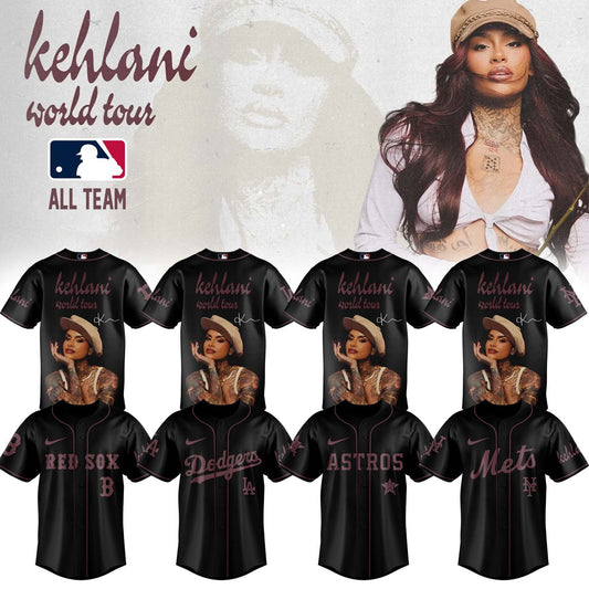 All Team MLB x Kehlani World Tour 2026 Signature Jersey Limited Edition | AB46