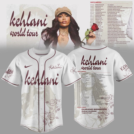 Kehlani World Tour 2026 Jersey Limited Edition White V1 | AG52