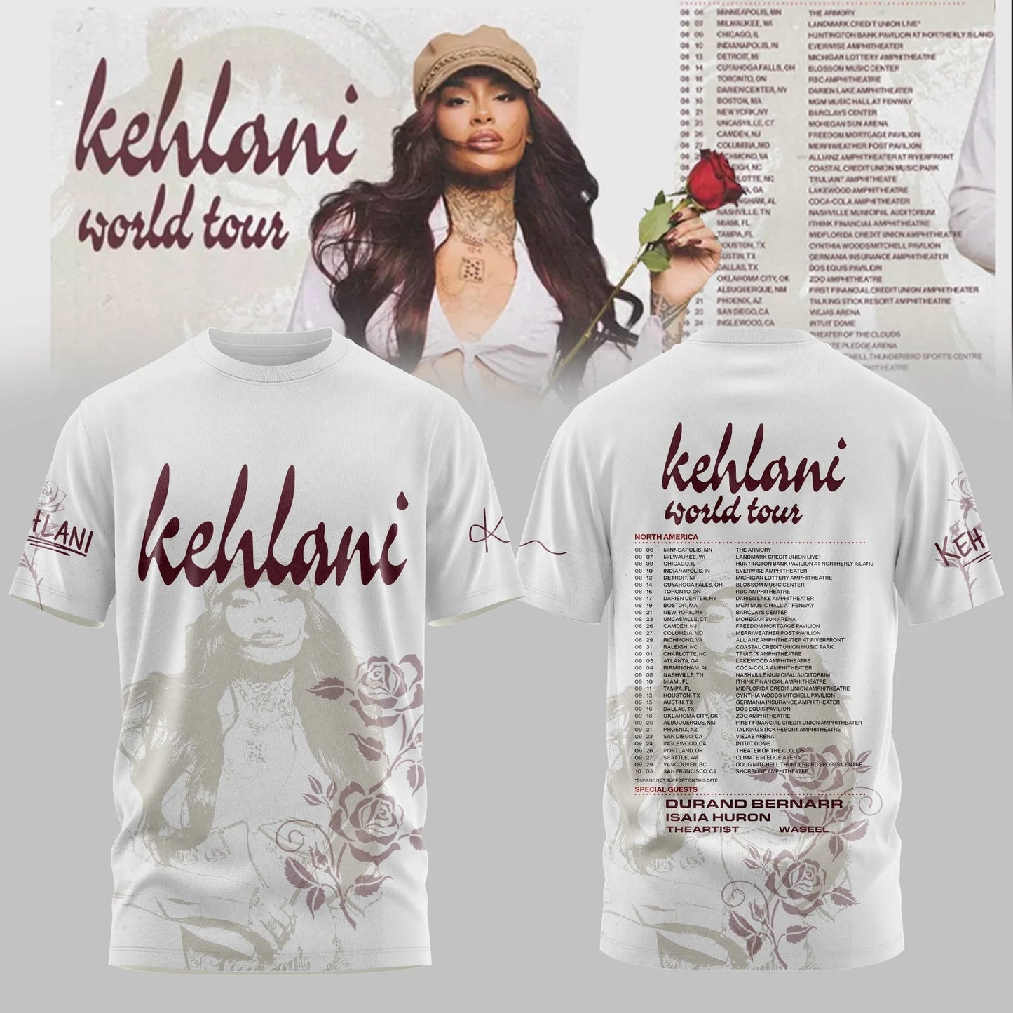 Kehlani World Tour 2026 Tshirt Limited Edition | IV12