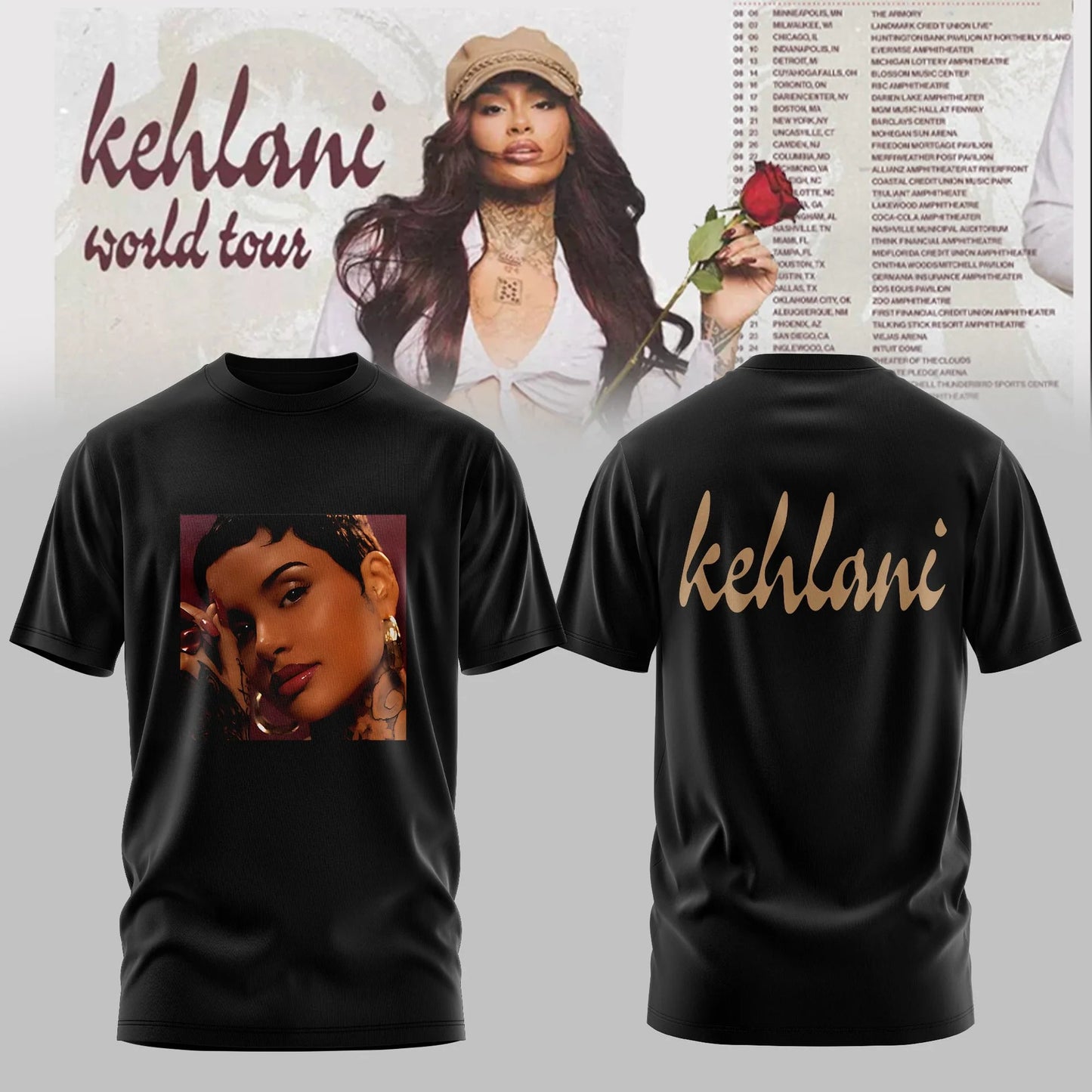 Kehlani World Tour 2026 Tshirt Limited Edition | SP74