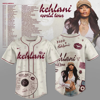 Kehlani World Tour 2026 Jersey Limited Edition White V2 | JY85