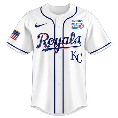 America’s 250th Anniversary Kansas City Royals Baseball Jersey - Premium Quality