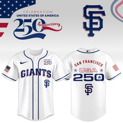 America’s 250th Anniversary San Francisco Giants Baseball Jersey - Premium Quality