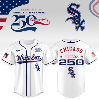 America’s 250th Anniversary Chicago White Sox Baseball Jersey - Premium Quality
