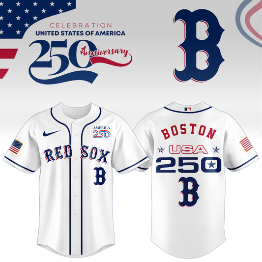 America’s 250th Anniversary Boston Red Sox Baseball Jersey - Premium Quality