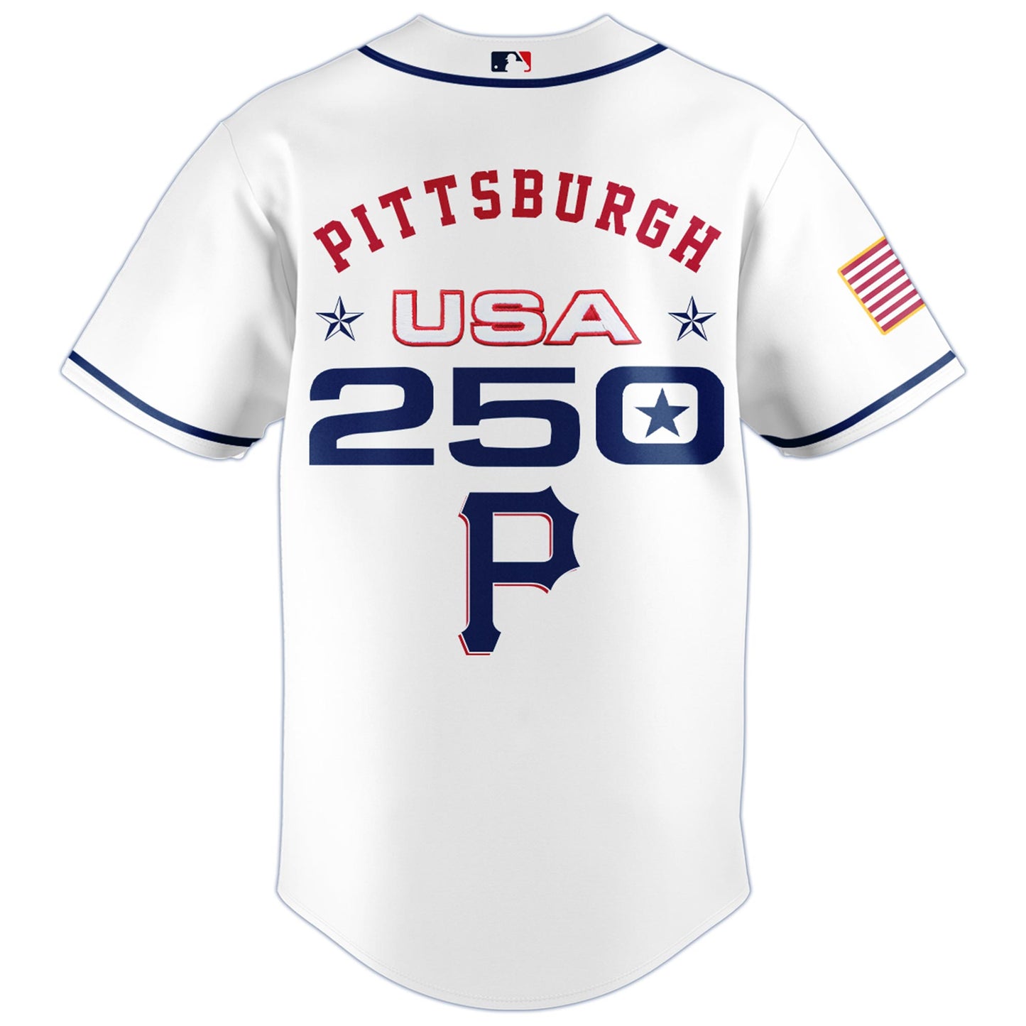 America’s 250th Anniversary Pittsburgh Pirates Baseball Jersey - Premium Quality