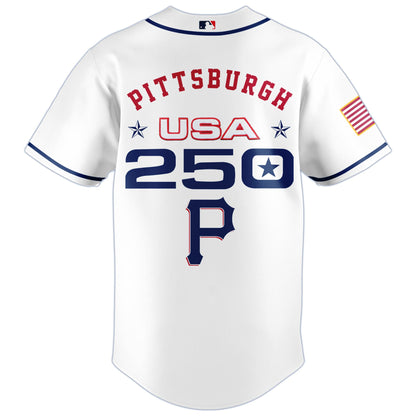 America’s 250th Anniversary Pittsburgh Pirates Baseball Jersey - Premium Quality