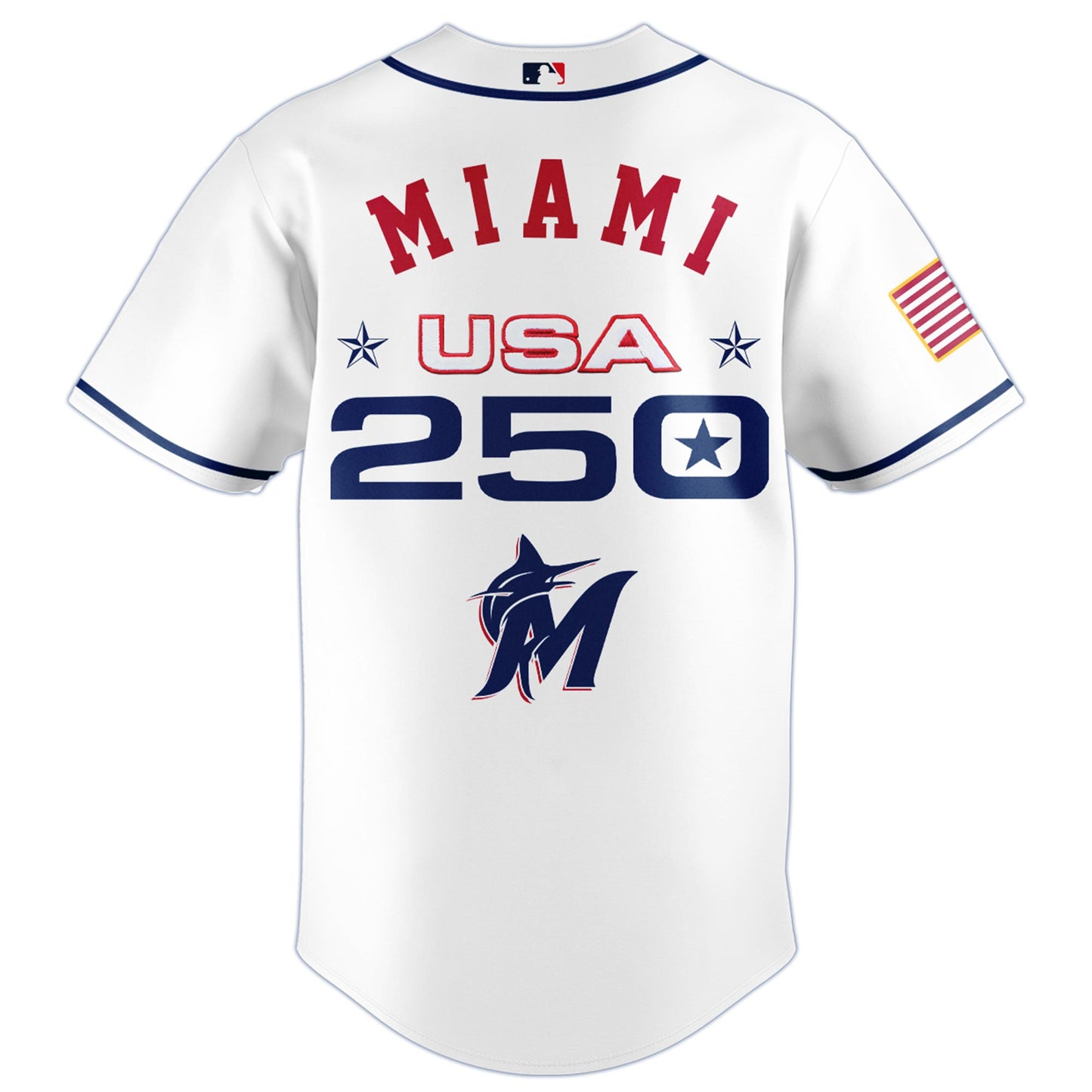 America’s 250th Anniversary Miami Marlins Baseball Jersey - Premium Quality