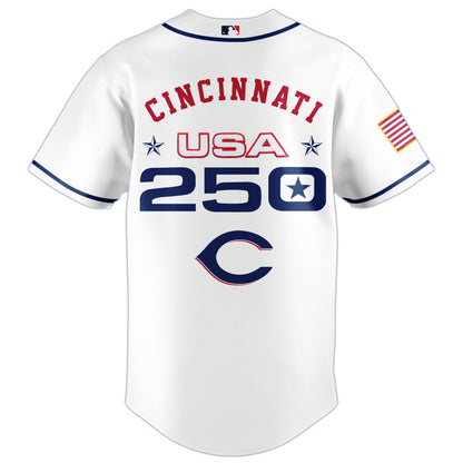 America’s 250th Anniversary Cincinnati Reds Baseball Jersey - Premium Quality