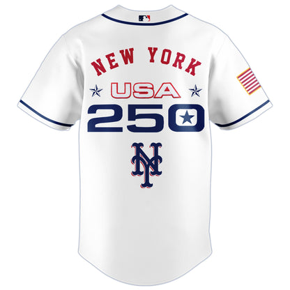 America’s 250th Anniversary New York Mets Baseball Jersey - Premium Quality