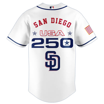 America’s 250th Anniversary San Diego Padres Baseball Jersey - Premium Quality