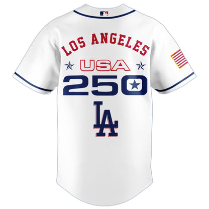America’s 250th Anniversary Los Angeles Dodgers Baseball Jersey - Premium Quality