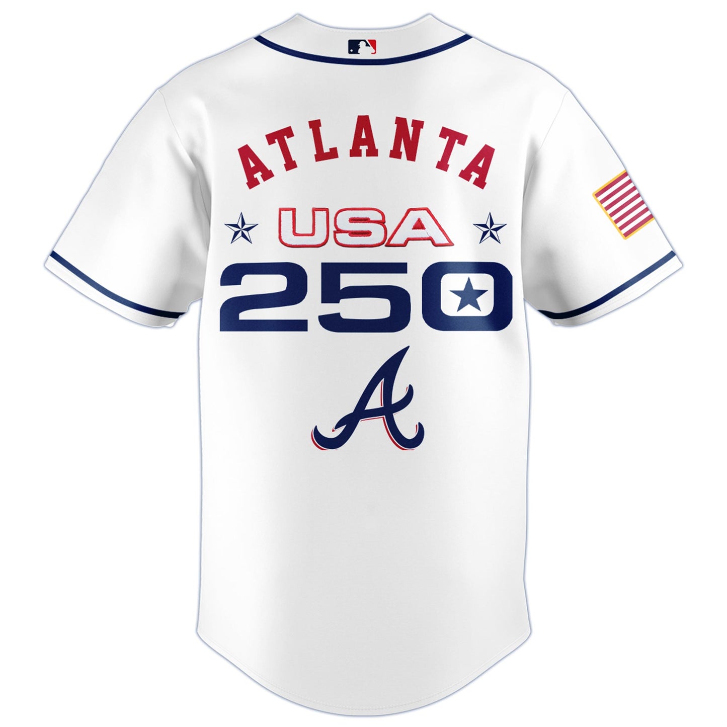 America’s 250th Anniversary Atlanta Braves Baseball Jersey - Premium Quality