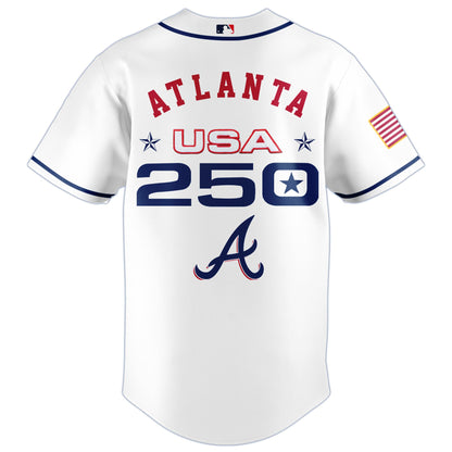 America’s 250th Anniversary Atlanta Braves Baseball Jersey - Premium Quality