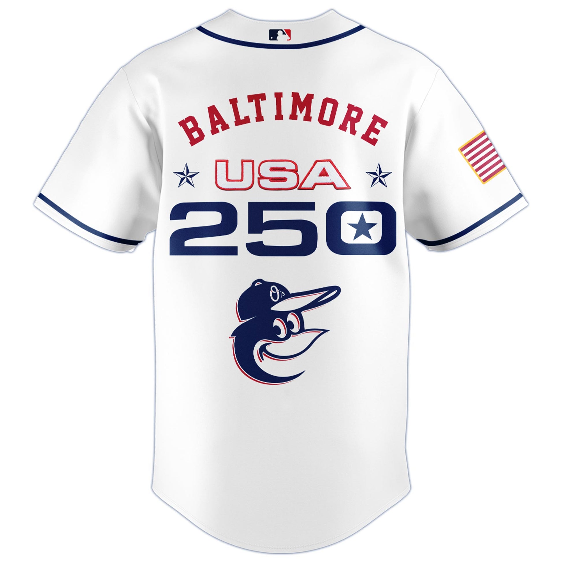 America’s 250th Anniversary Baltimore Orioles Baseball Jersey - Premium Quality