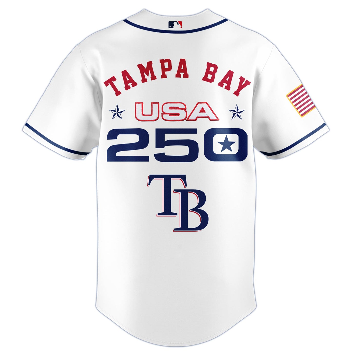 America’s 250th Anniversary Tampa Bay Rays Baseball Jersey - Premium Quality