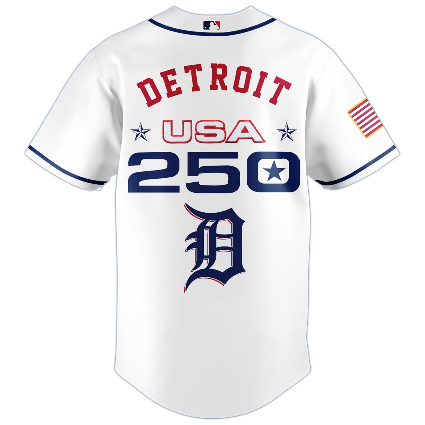 America’s 250th Anniversary Detroit Tigers Baseball Jersey - Premium Quality