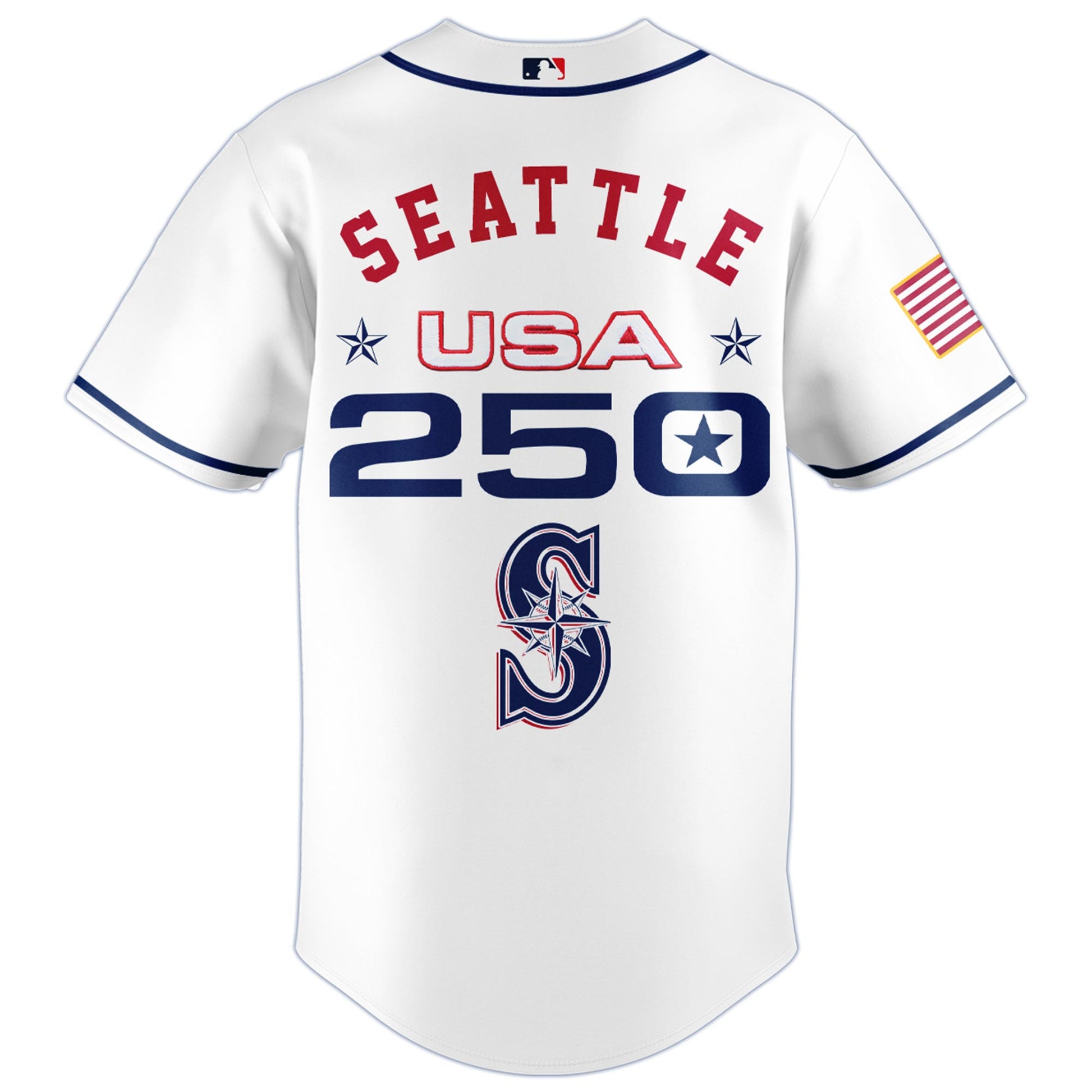 America’s 250th Anniversary Seattle Mariners Baseball Jersey - Premium Quality