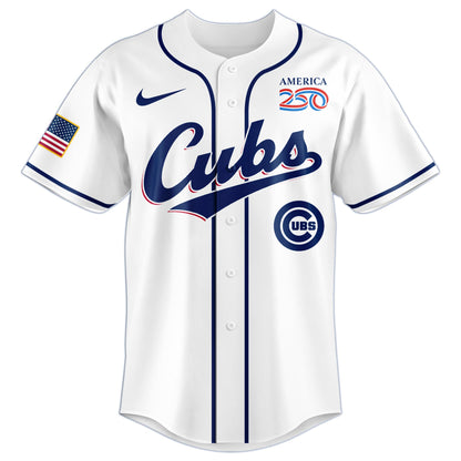 America’s 250th Anniversary Chicago Cubs Baseball Jersey - Premium Quality
