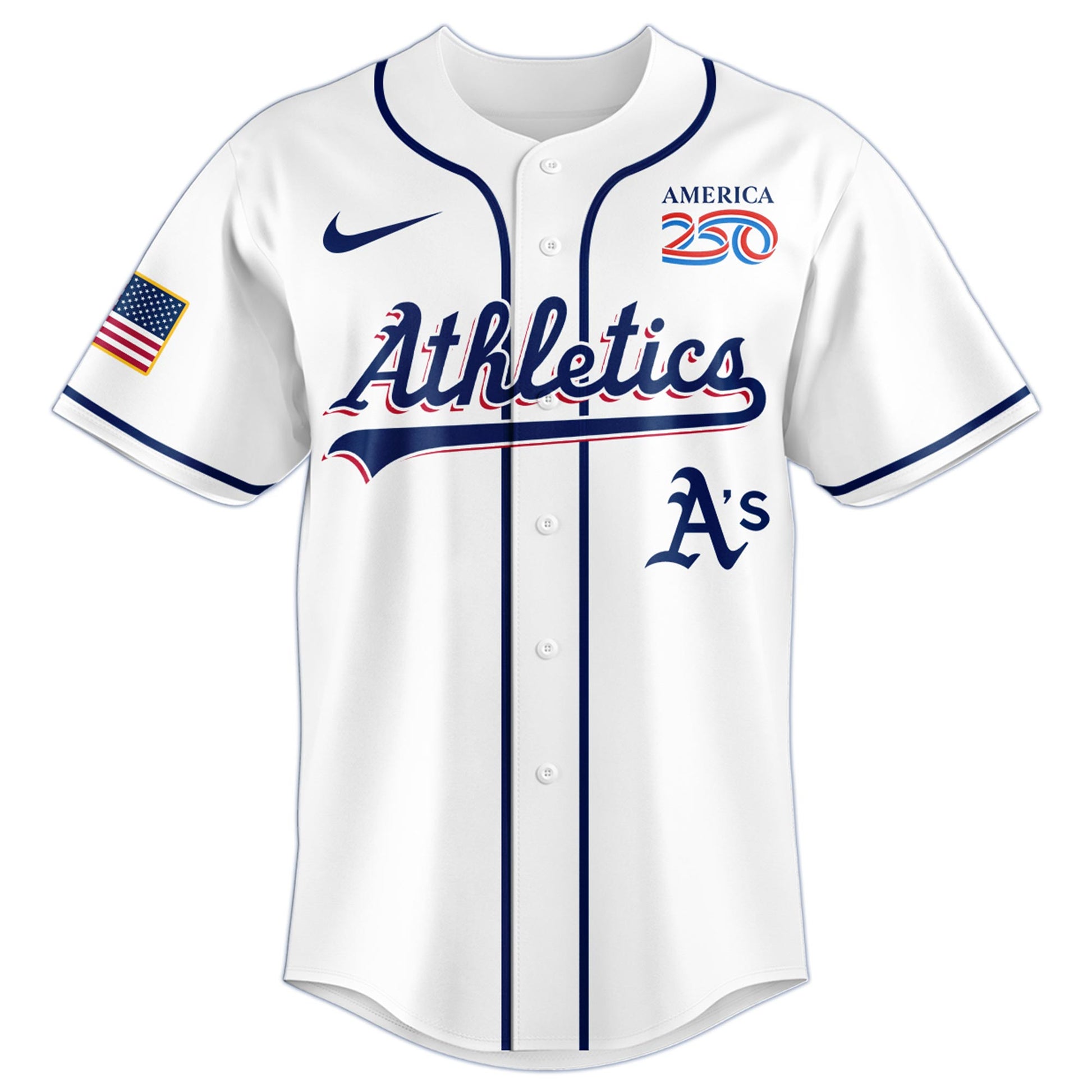 America’s 250th Anniversary Athletics Baseball Jersey - Premium Quality