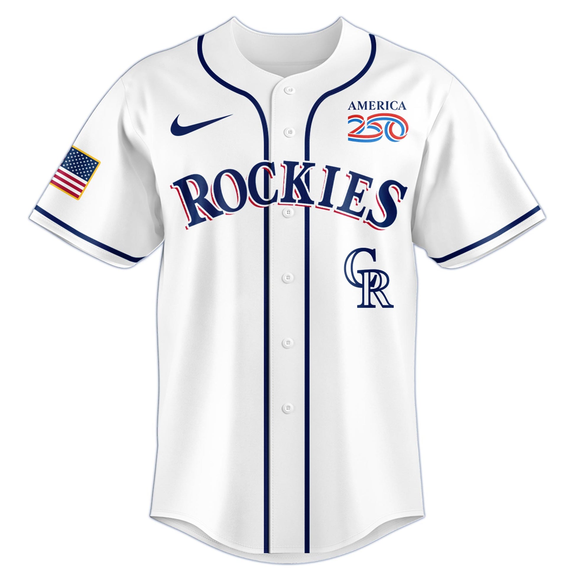 America’s 250th Anniversary Colorado Rockies Baseball Jersey - Premium Quality