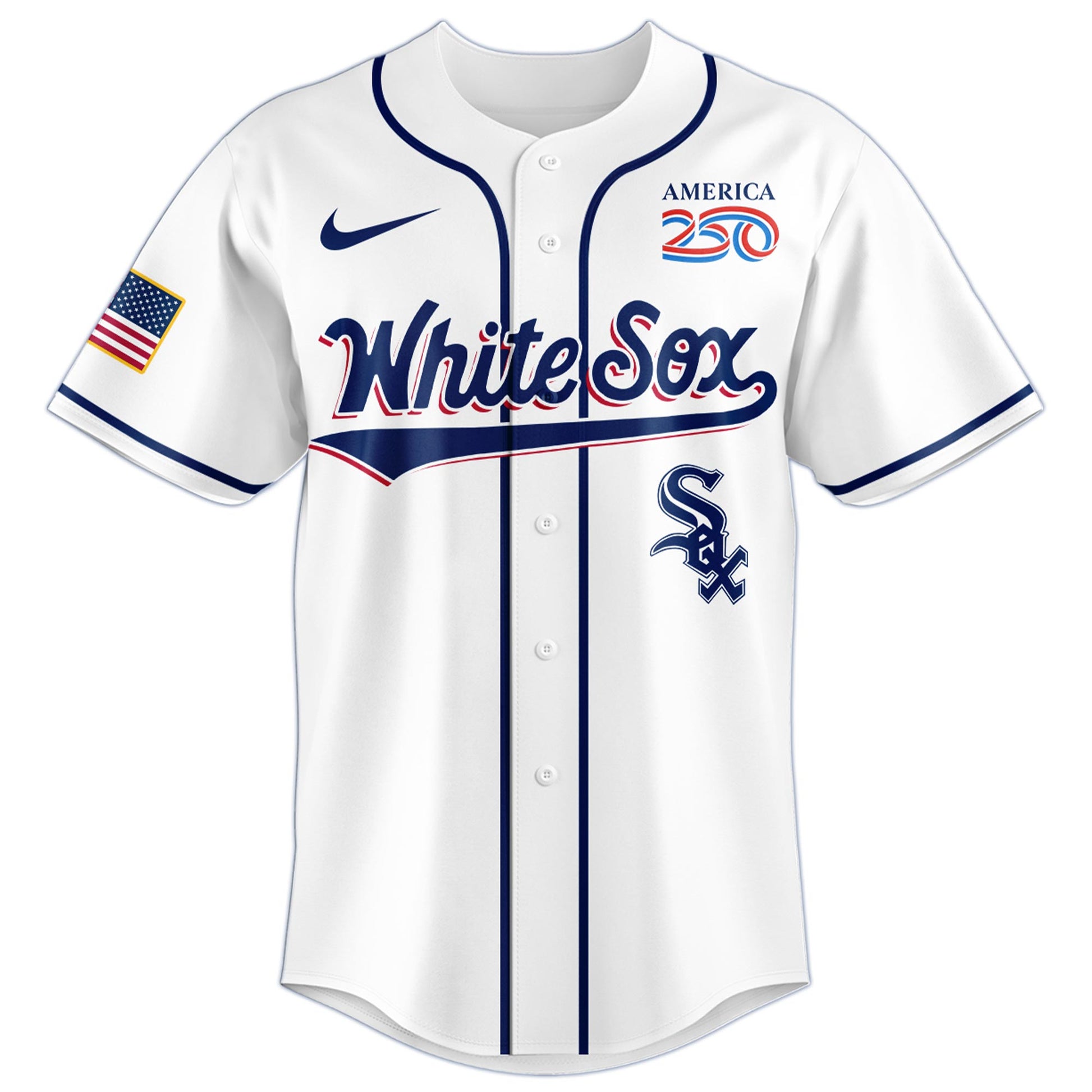 America’s 250th Anniversary Chicago White Sox Baseball Jersey - Premium Quality