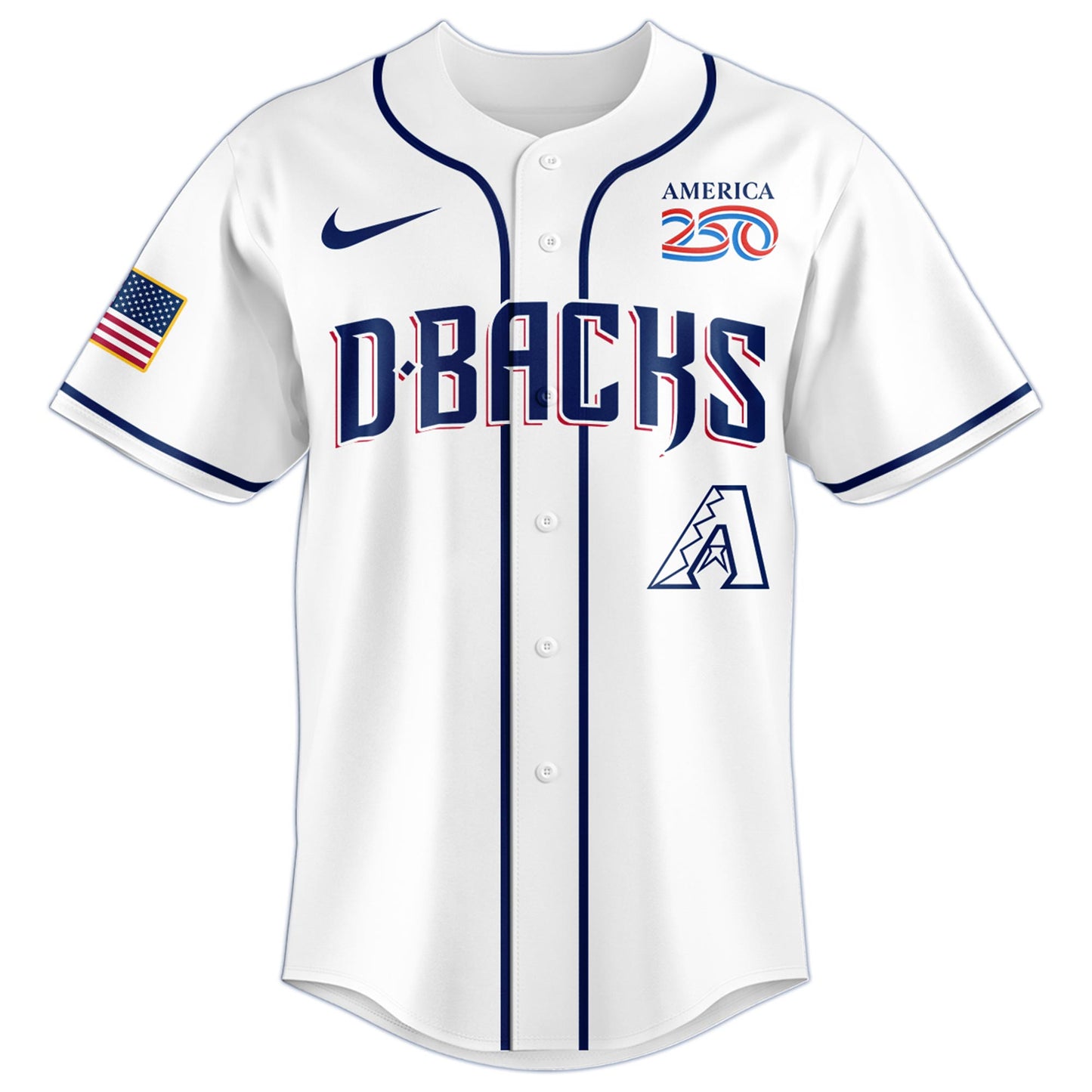 America’s 250th Anniversary Arizona Diamondbacks Baseball Jersey - Premium Quality