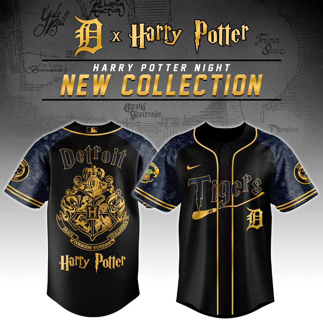 Detroit Tigers Harry Potter Night Jersey