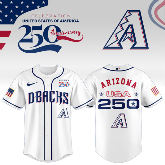 America’s 250th Anniversary Arizona Diamondbacks Baseball Jersey - Premium Quality