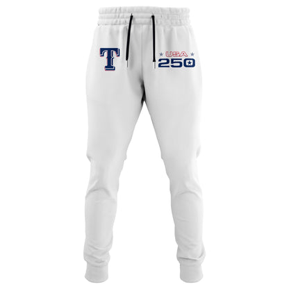 America’s 250th Anniversary Texas Rangers Baseball Hoodie - Premium Quality