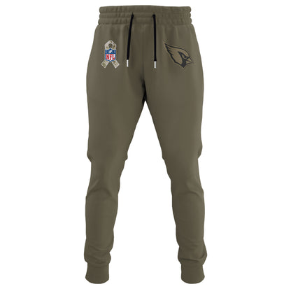 Arizona Cardinals Olive 2025 Salute to Service Hoodie
