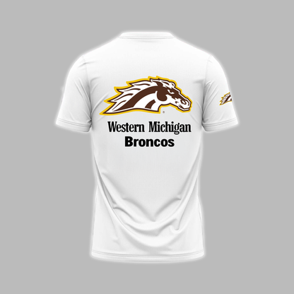 THE BRONCOS ARE DETROIT BOUND! - Western Michigan Football White T-Shirt - Unisex - 100% Cotton