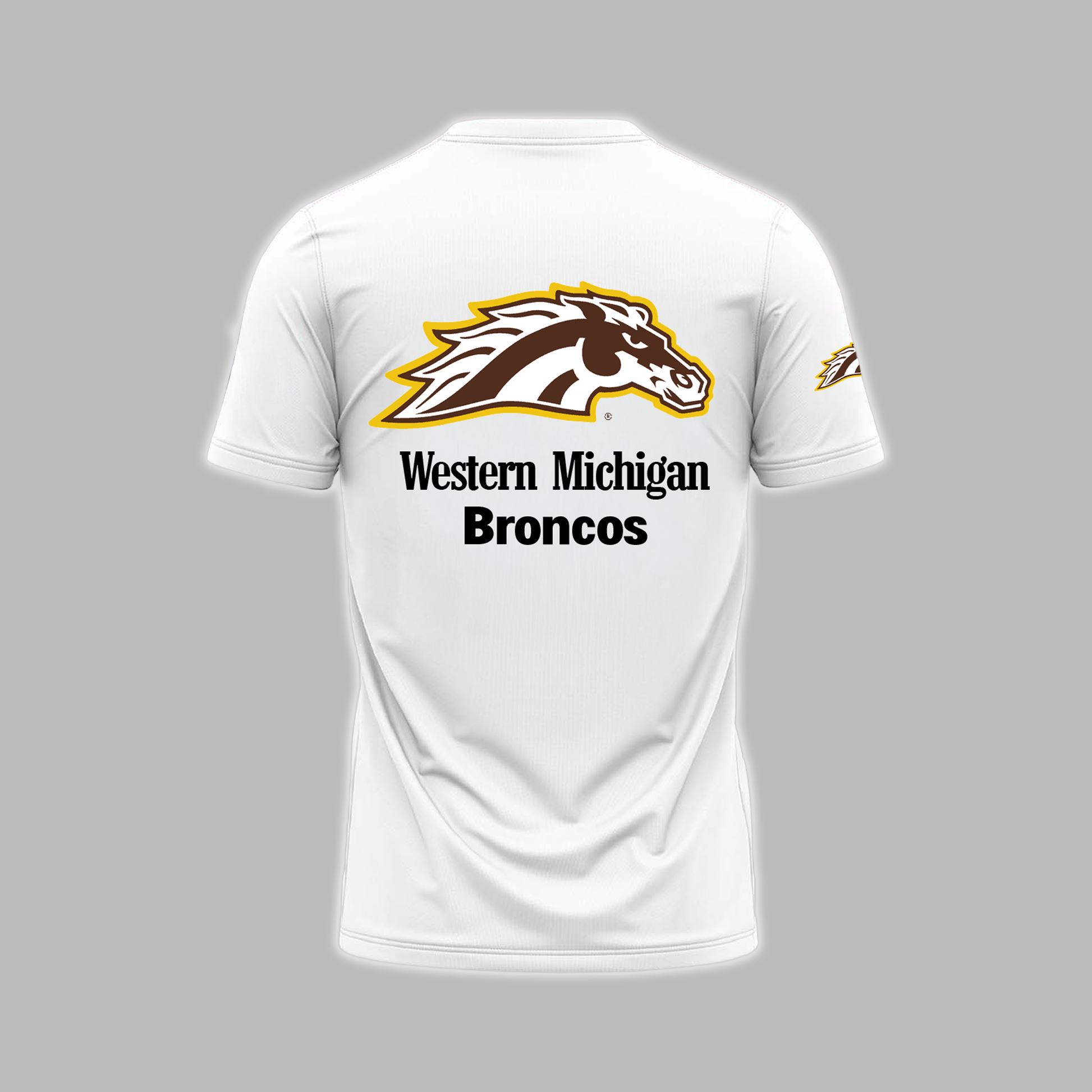 We Are 2025 MAC Champs - THE BRONCOS ARE DETROIT BOUND! - Western Michigan Football White T-Shirt - Unisex - 100% Cotton