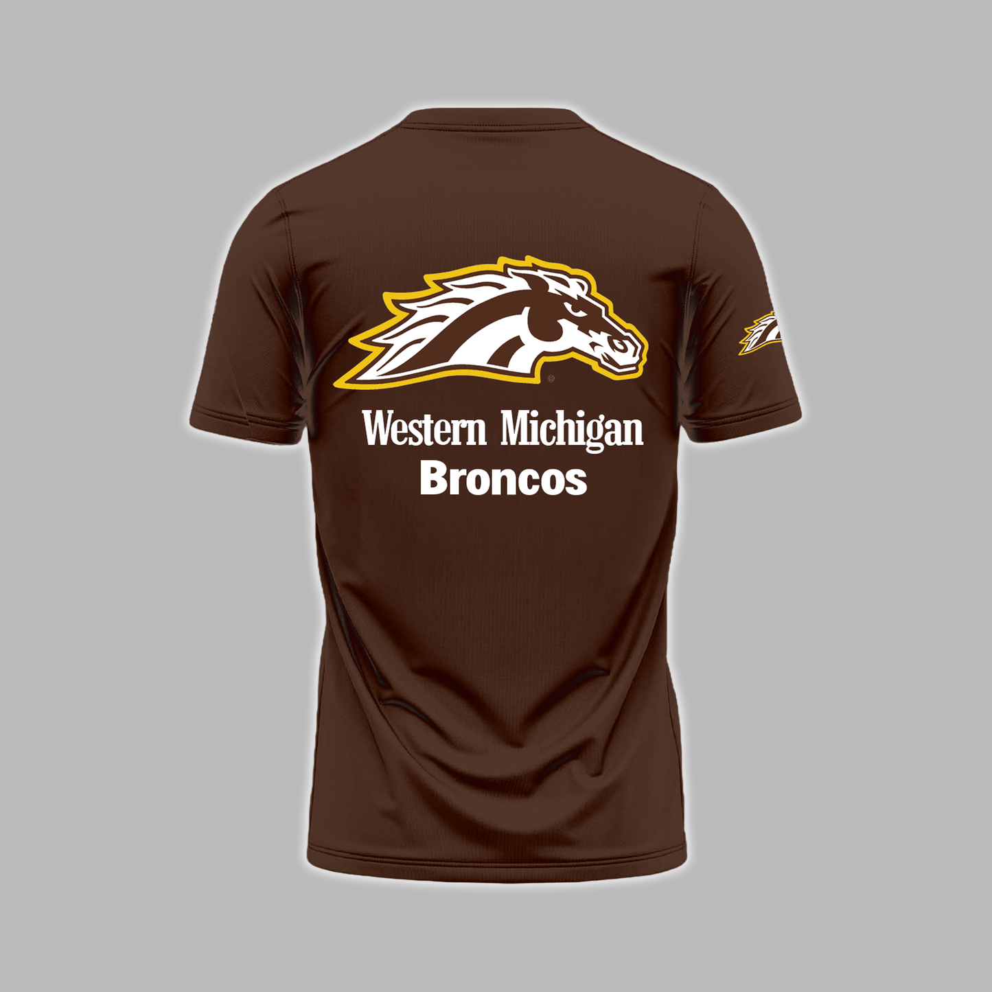 We Are 2025 MAC Champs - THE BRONCOS ARE DETROIT BOUND! - Western Michigan Football Brown T-Shirt - Unisex - 100% Cotton