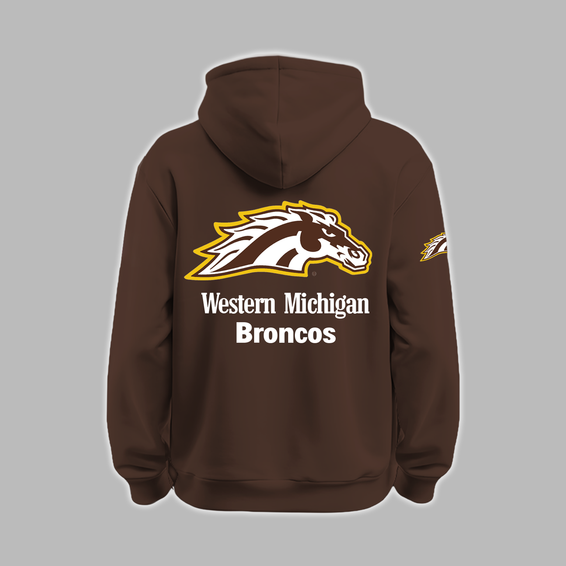 We Are 2025 MAC Champs - THE BRONCOS ARE DETROIT BOUND! - Western Michigan Football Brown Hoodie - Unisex - 100% Cotton