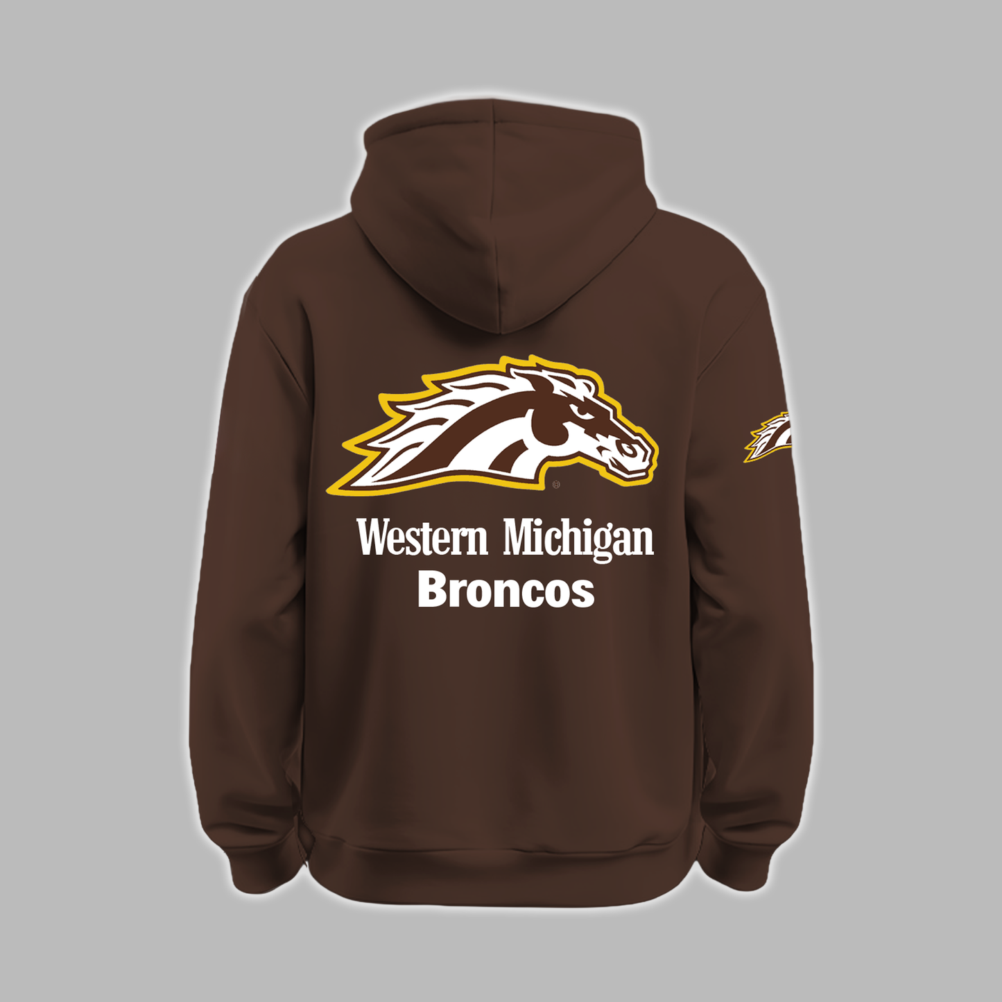We Are 2025 MAC Champs - THE BRONCOS ARE DETROIT BOUND! - Western Michigan Football Brown Hoodie - Unisex - 100% Cotton