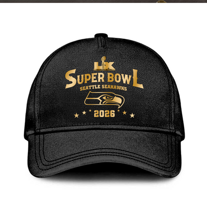 Seattle Seahawks 2026 Super Bowl LX Champions Hoodie Golden Black