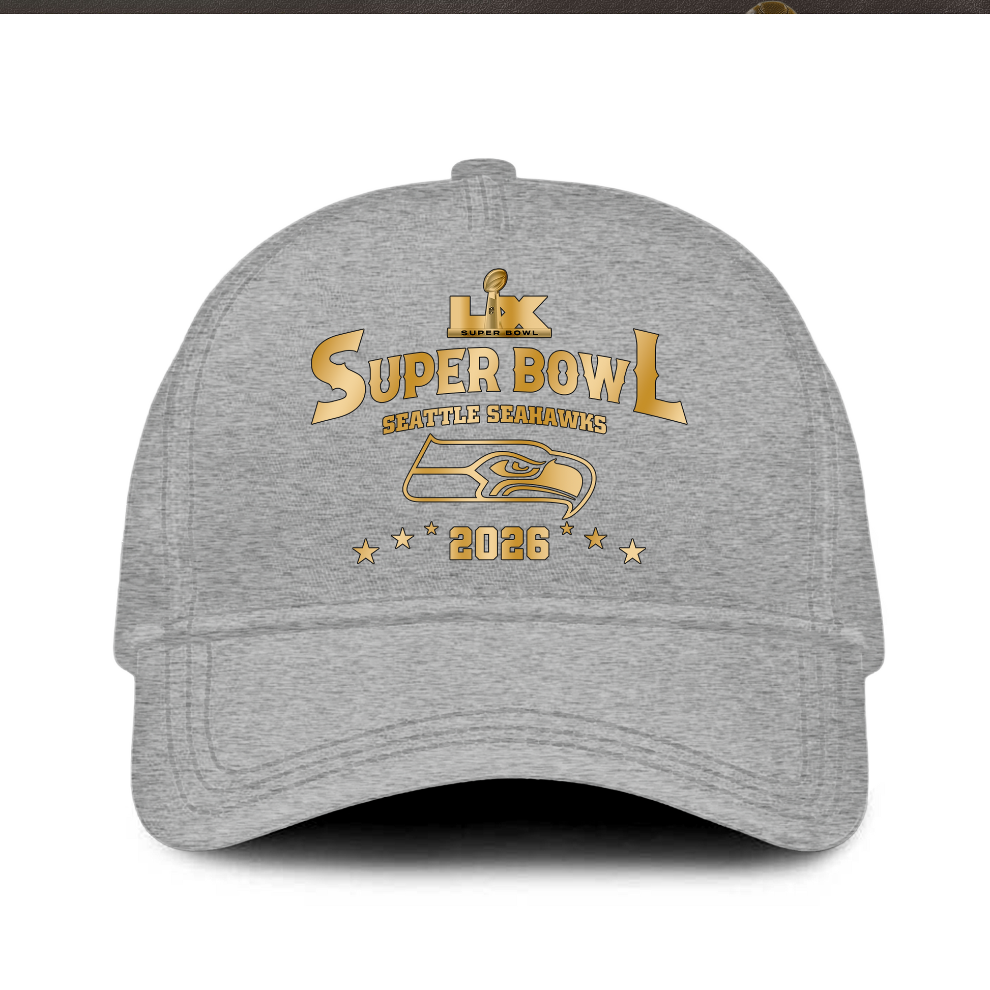 Seattle Seahawks 2026 Super Bowl LX Champions Hoodie Golden Gray