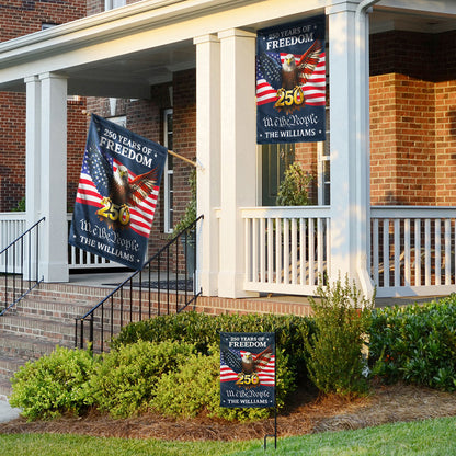 Custom American Flag, Personalized 250 Years of Freedom Home Decor US Flag