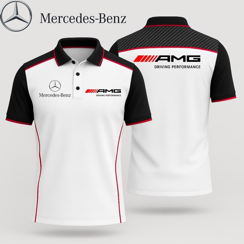 High Quality Men's Mercedes Polo Shirt
