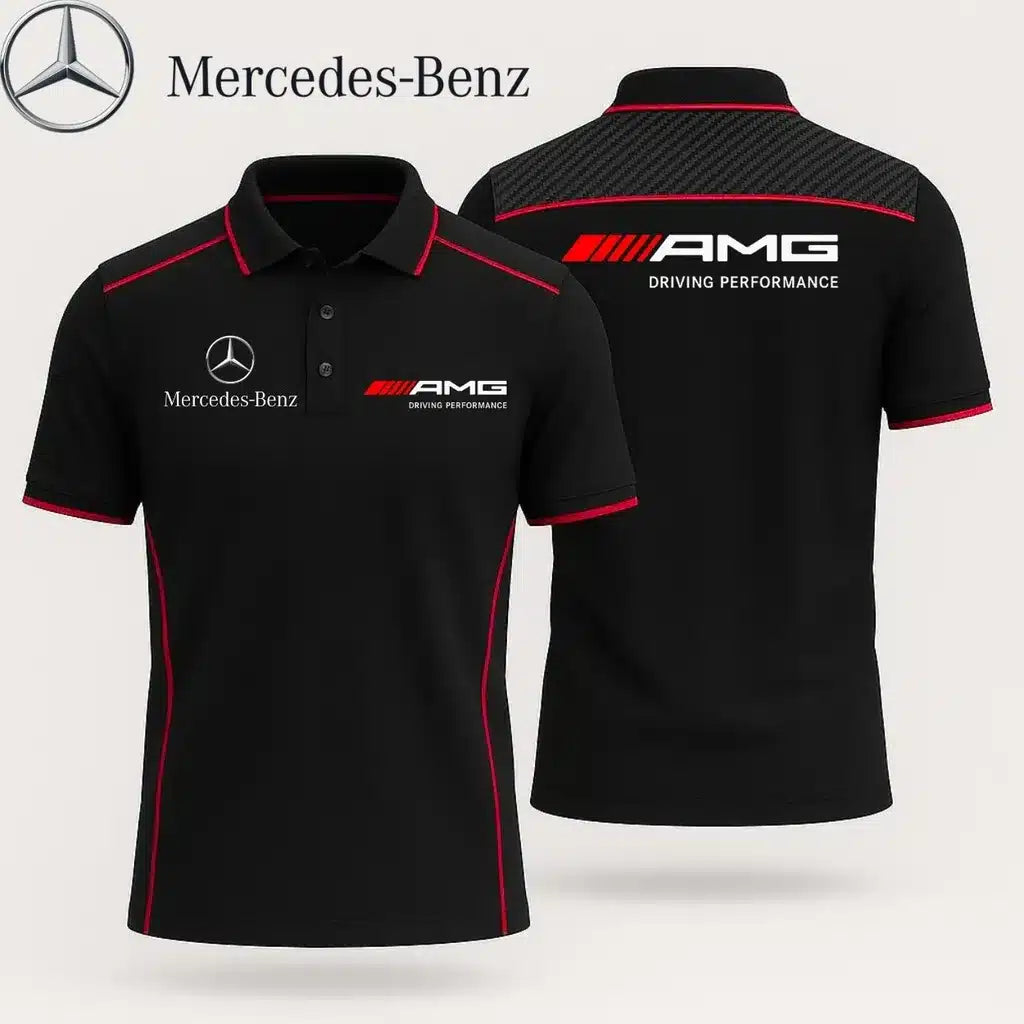 High Quality Men's Mercedes Polo Shirt